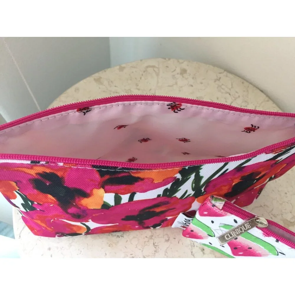 Clinique 2pc pretty floral print make up